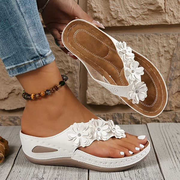 Johanna | Sandales confortables avec motif floral