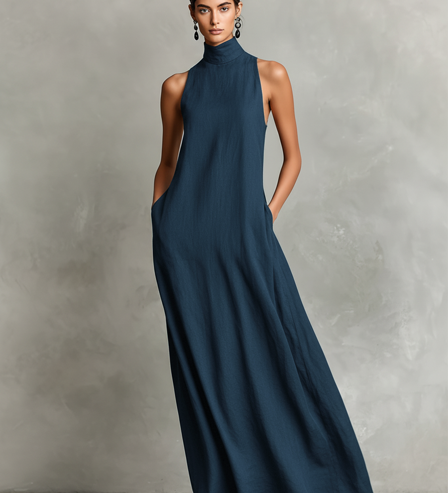Catalina | Robe longue minimaliste sans manches