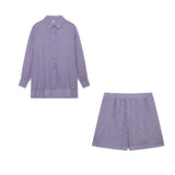 Marlene | Ensemble léger de blouse et de shorts