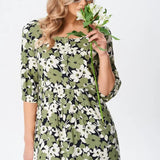 Florine™ — Robe midi florale élégante et féminine