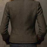 Honorine | Blazer Vintage Chevrons à Liserés Contrastants