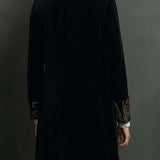 Léontine | Blazer Ajusté Imprimé Baroque Noir
