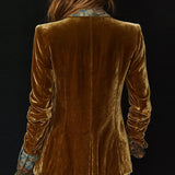 Marcelline | Blazer Patchwork Imprimé Fleuri Vintage