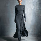 Naomie | Robe Maxi à Nœud Latéral