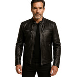 LAURENT MONACO | VESTE COL MONTANT COUPE SLIM POUR HOMME