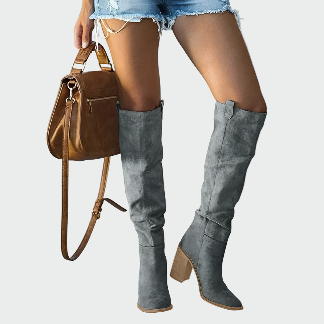 Caroline | Bottes en cuir orthopédiques montantes