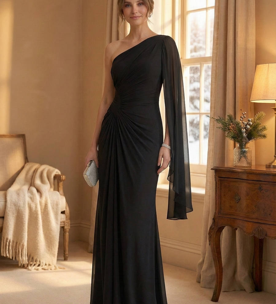 Éléonore™ — Robe maxi fluide aux lignes raffinées