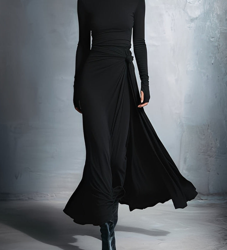 Naomie | Robe Maxi à Nœud Latéral