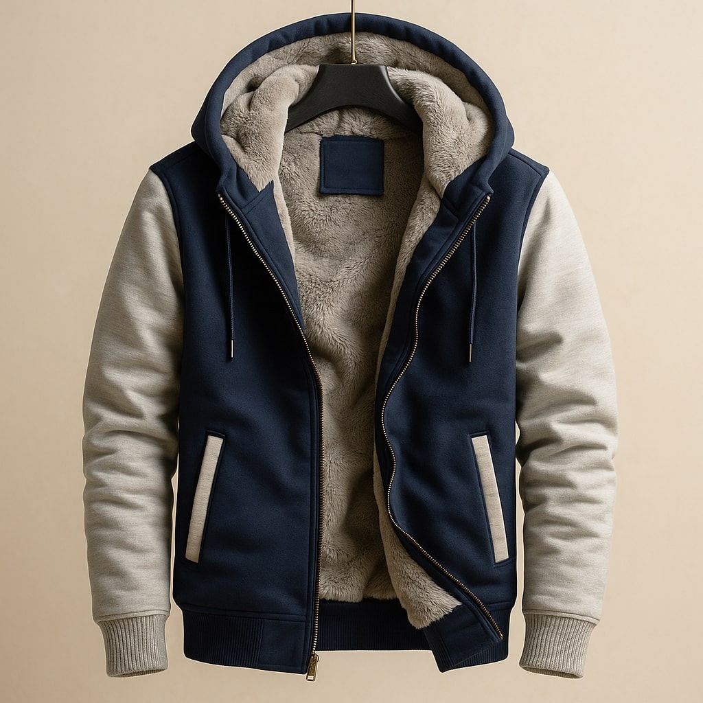 LAURENT MONACO | VESTE DOUBLÉE À CAPUCHE POUR HOMMES