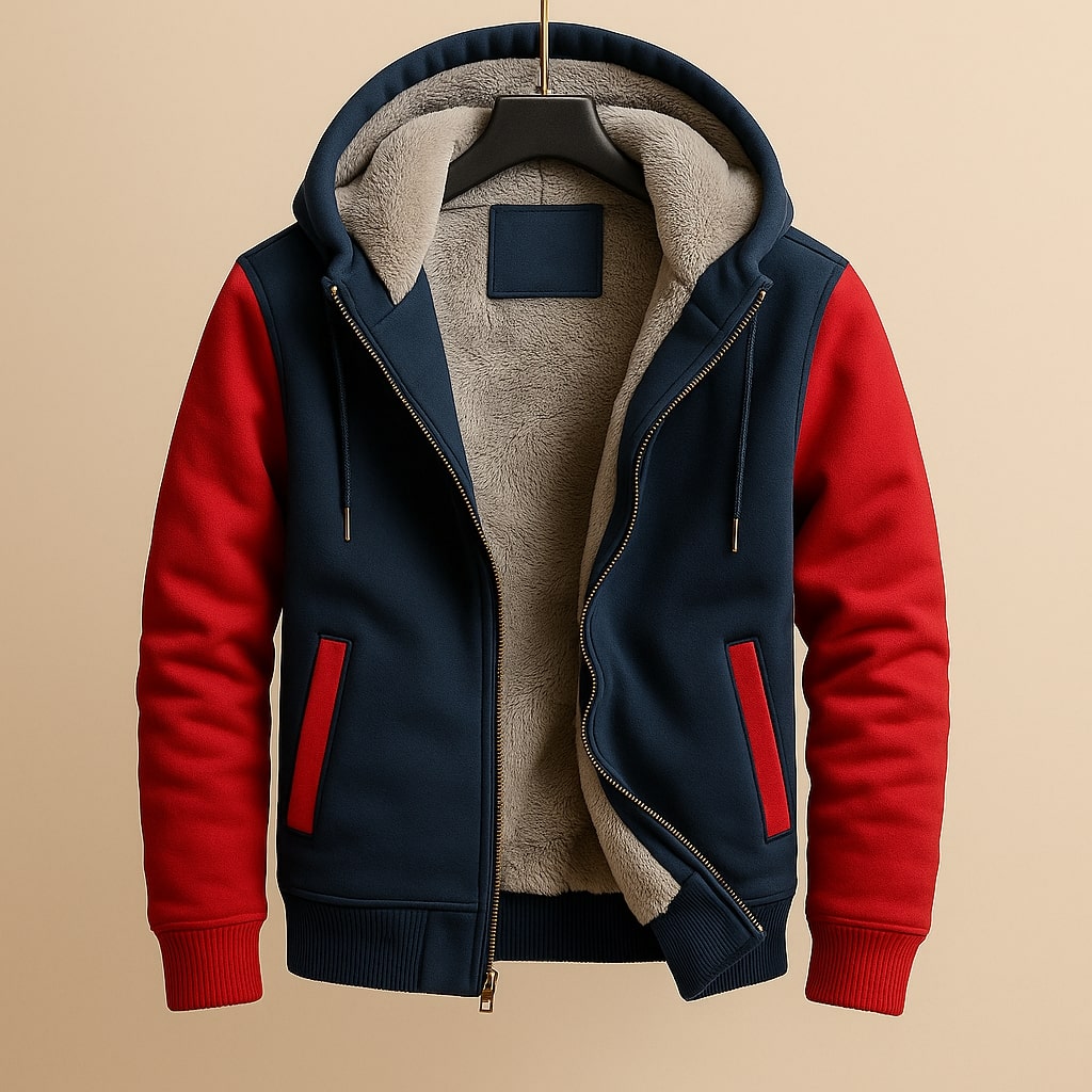 LAURENT MONACO | VESTE DOUBLÉE À CAPUCHE POUR HOMMES
