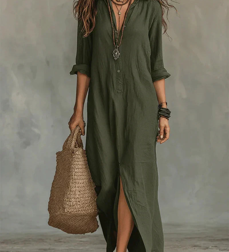 Sheila | Robe maxi avec une silhouette polyvalente pour le quotidien