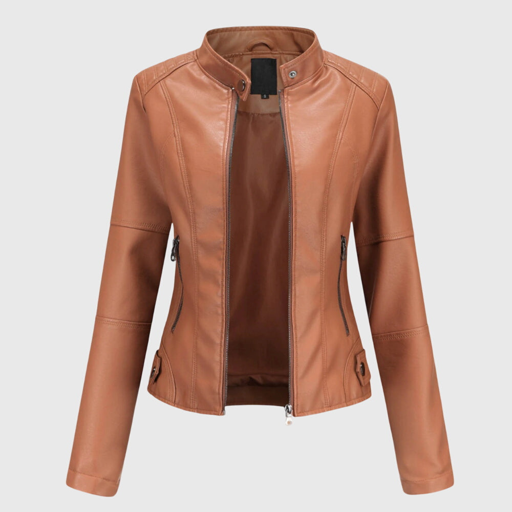 Helene | Veste en cuir élégante pour femmes