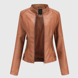 Helene | Veste en cuir élégante pour femmes