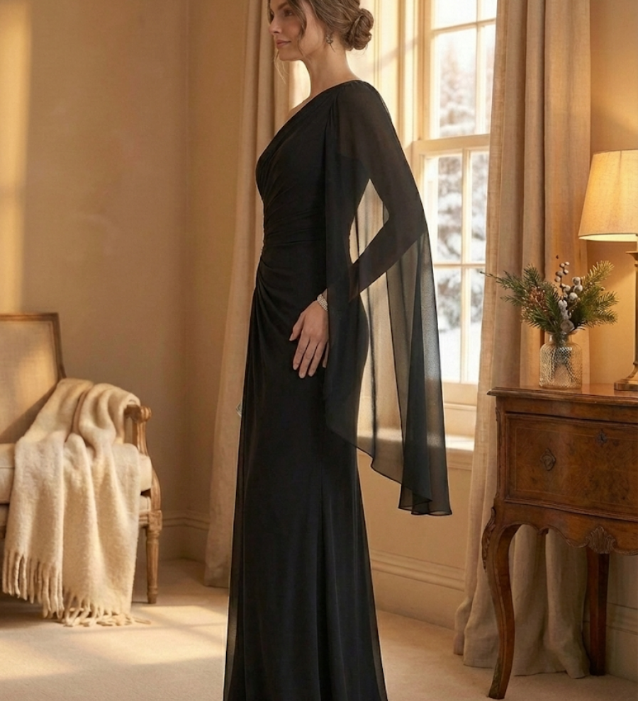 Éléonore™ — Robe maxi fluide aux lignes raffinées