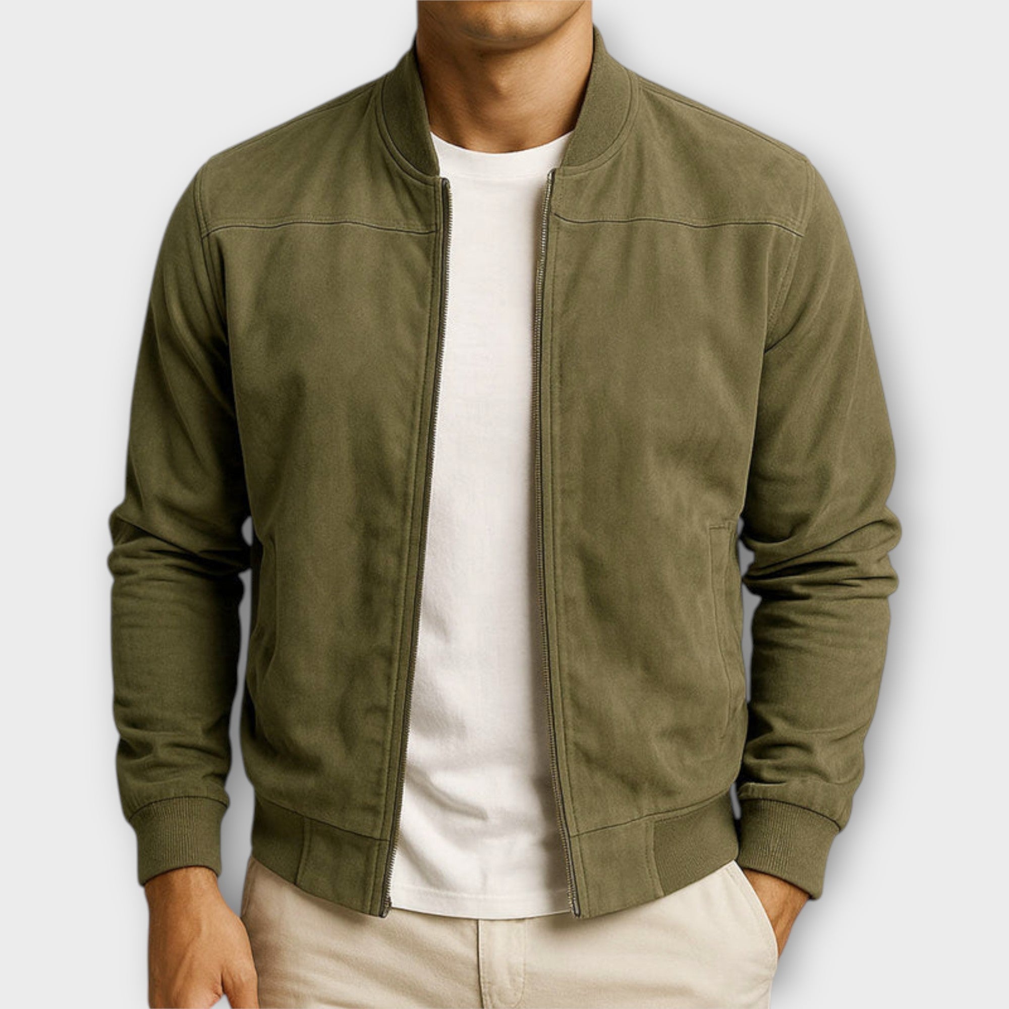 LAURENT MONACO | VESTE BOMBER EN CUIR SUEDE HOMME
