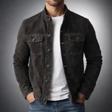 LAURENT MONACO | VESTE EN SUÉDINE POUR HOMMES