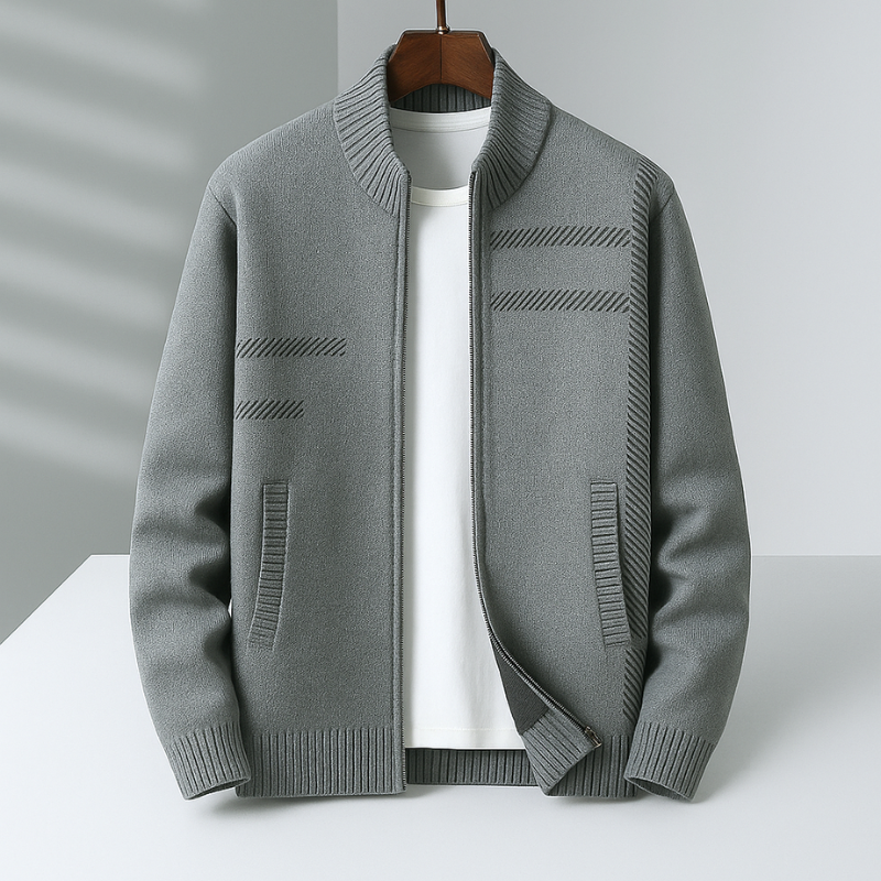 LAURENT MONACO | VESTE EN MAILLE ZIPPÉE POUR HOMME