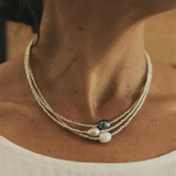 Ottilie | Collier vintage en look perles