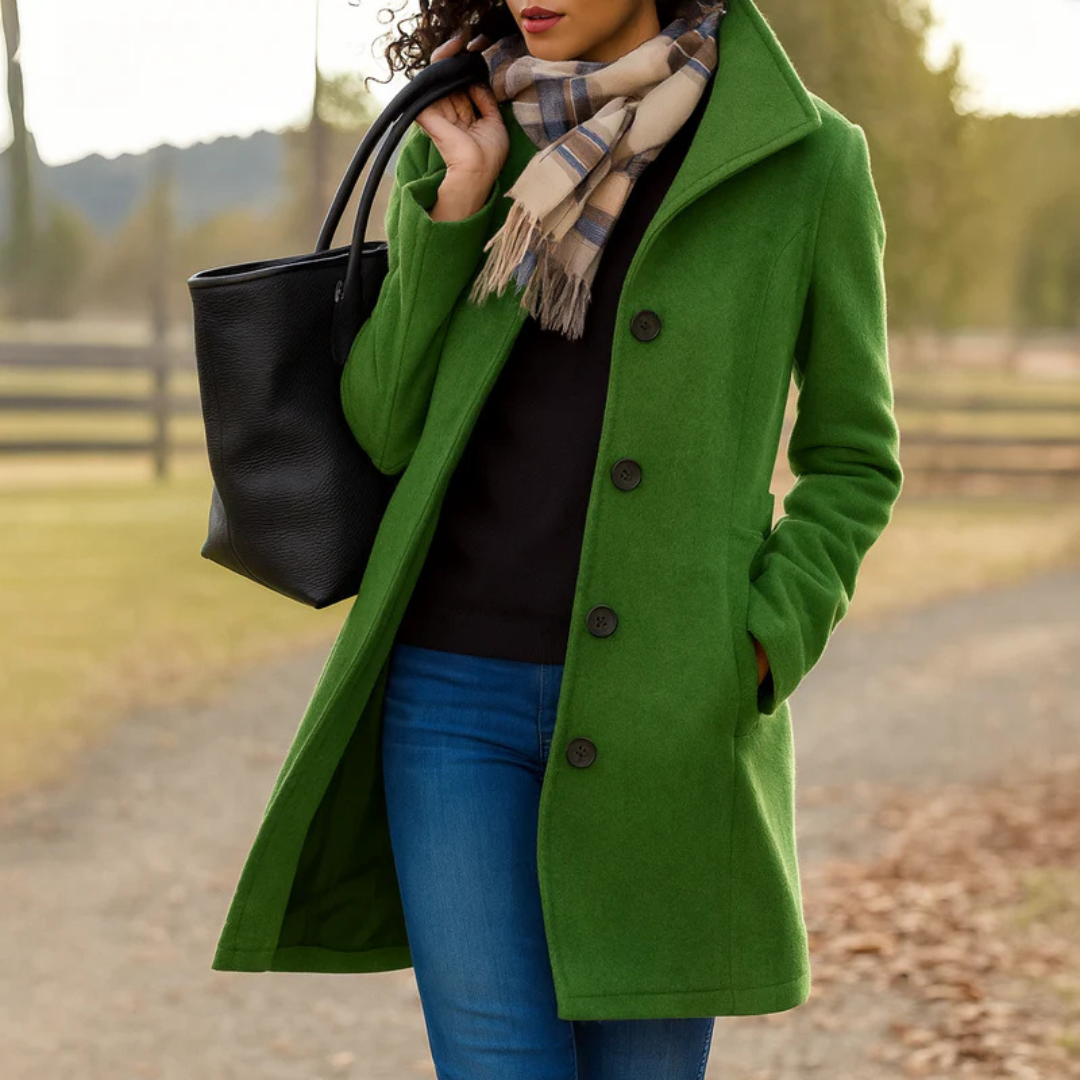 Rose | Manteau avec un bouton