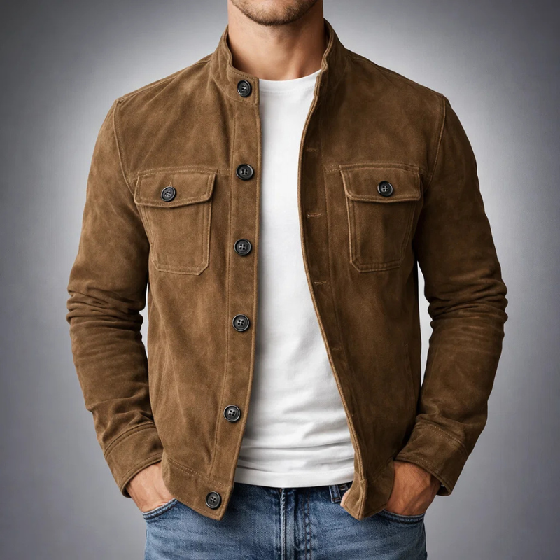 LAURENT MONACO | VESTE EN SUÉDINE POUR HOMMES