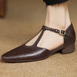 Greta – Chaussures classiques en cuir avec détail tressé