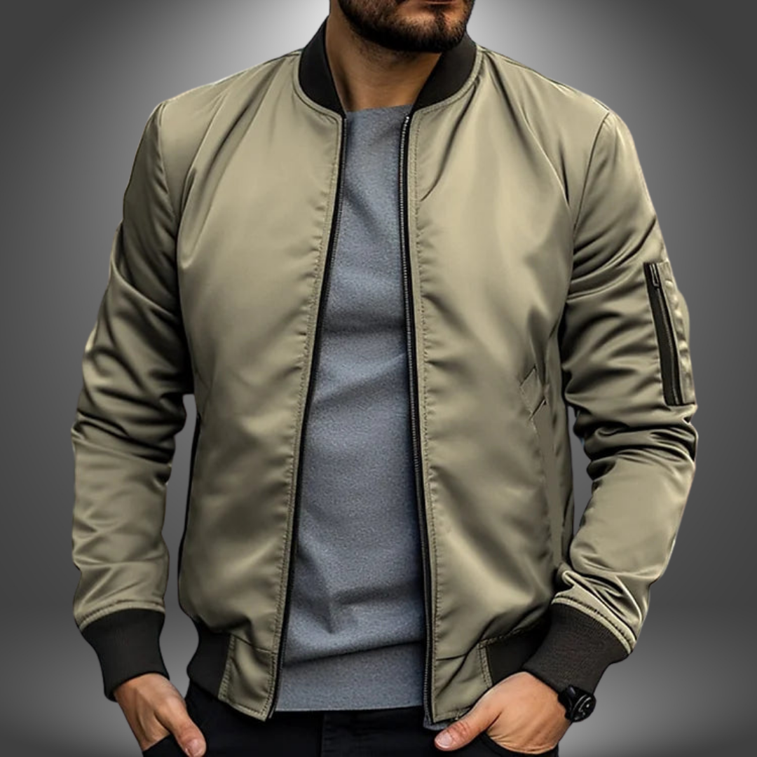 LAURENT MONACO | BOMBER CLASSIQUE ZIPPÉ POUR HOMME