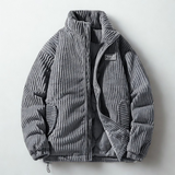 Veste Matelassée En Velours Côtelé Pour Homme