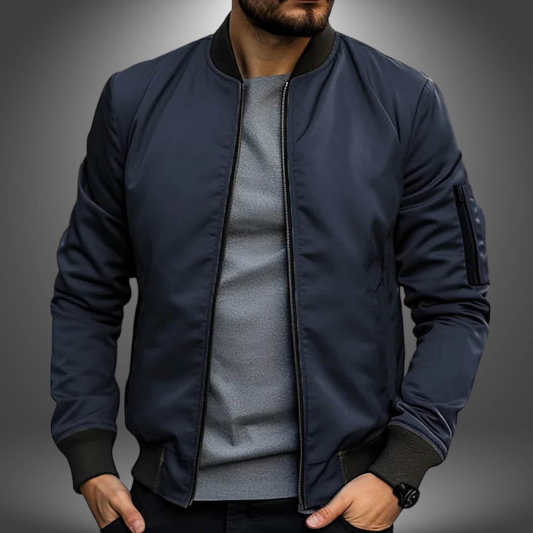 LAURENT MONACO | BOMBER CLASSIQUE ZIPPÉ POUR HOMME