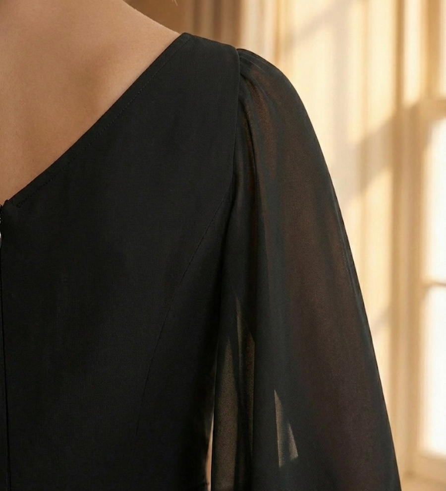 Éléonore™ — Robe maxi fluide aux lignes raffinées