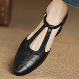 Greta – Chaussures classiques en cuir avec détail tressé