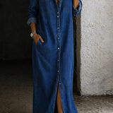 Delana | Robe en denim avec boutons