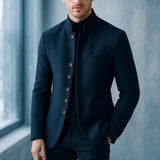 LAURENT MONACO | VESTE EN LAINE AVEC COL DROIT