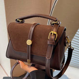 Élodie™ — Sac bandoulière carré chic contrasté