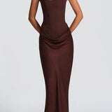 Éléonore | Robe Maxi Col Carré