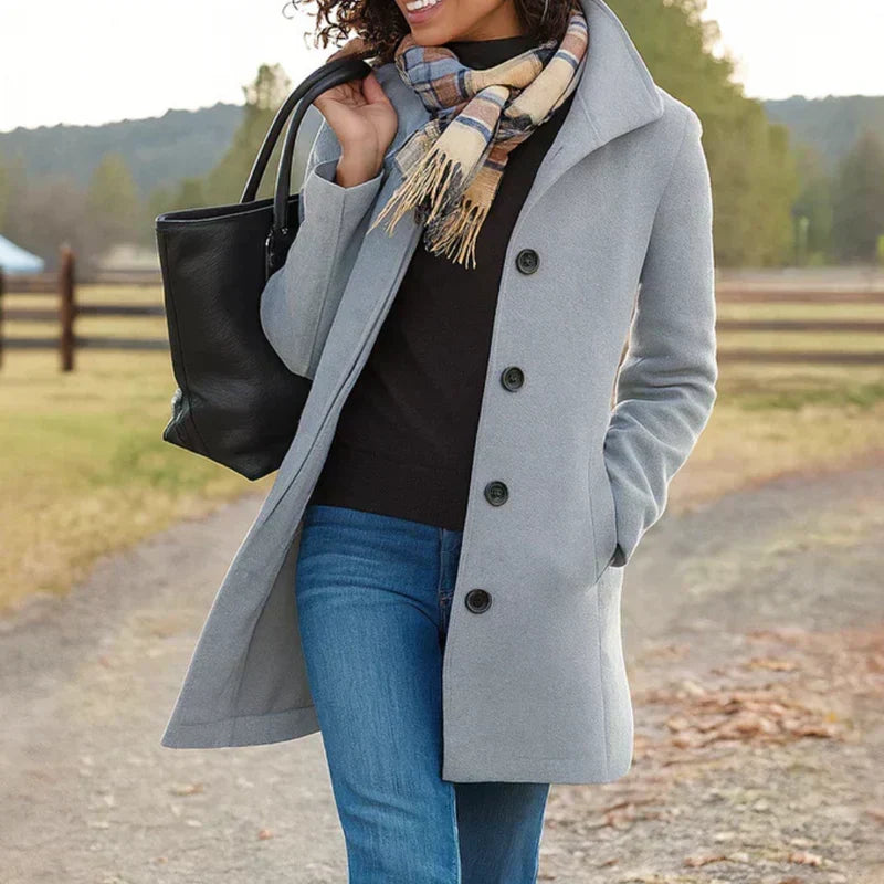 Rose | Manteau avec un bouton