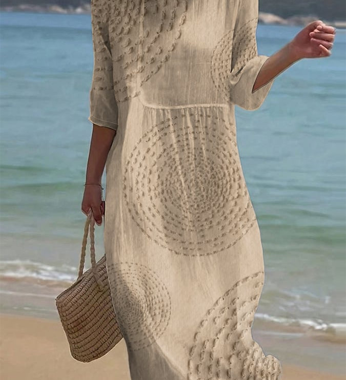 Améliane™ — Robe midi élégante à détails délicats