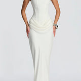 Éléonore | Robe Maxi Col Carré