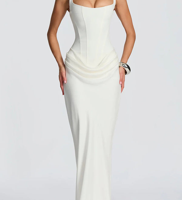 Éléonore | Robe Maxi Col Carré