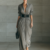 Zéphyrine | Robe Longue Plissée