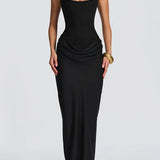 Éléonore | Robe Maxi Col Carré
