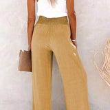 Rose | Pantalon taille haute décontracté