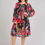 Manuelle™ | Robe florale fluide élégante féminine
