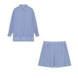 Marlene | Ensemble léger de blouse et de shorts