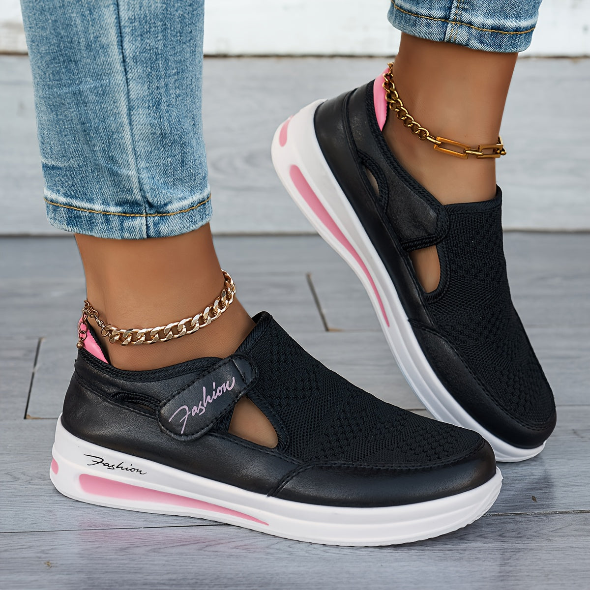 Mechthild | Baskets slip-on respirantes avec confort stable