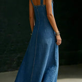 Vera | Robe en denim avec boutons