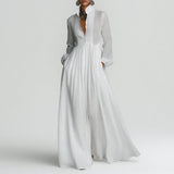 Élisa™ — Robe maxi minimaliste raffinée