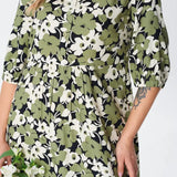 Florine™ — Robe midi florale élégante et féminine
