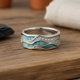 Tilda | Bague avec motif de vagues