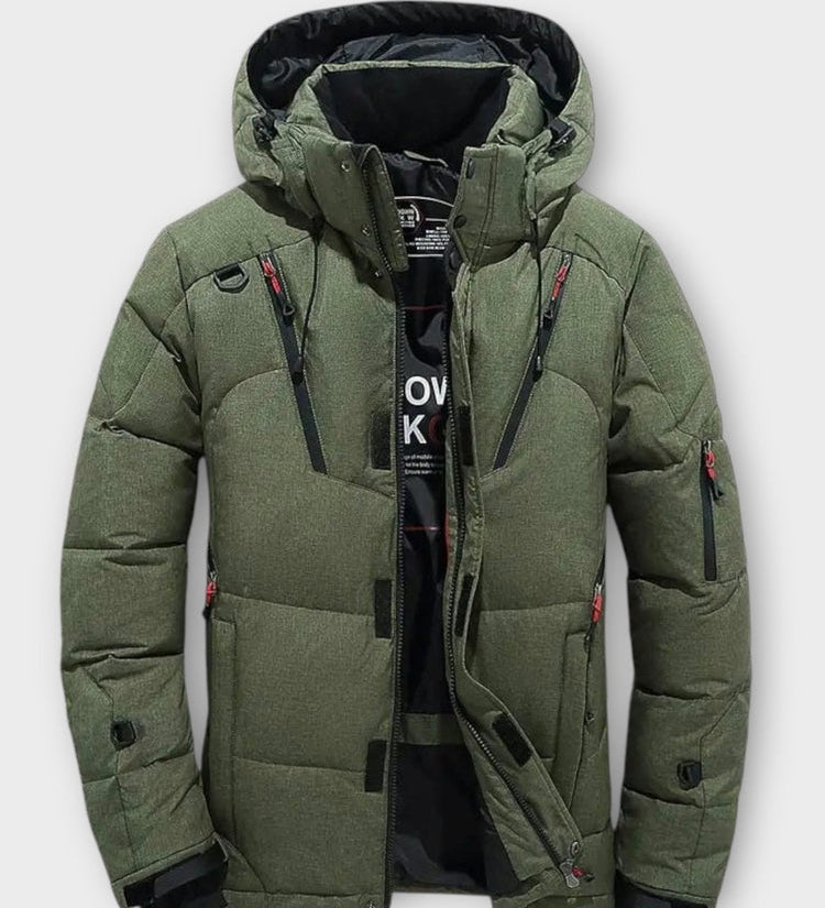 LAURENT MONACO | VESTE D'HIVER SOLIDE POUR HOMME