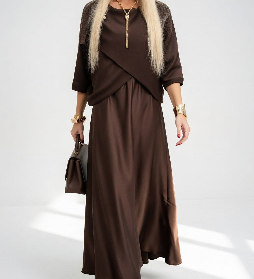 Soléanne™ — Robe longue fluide élégante moderne